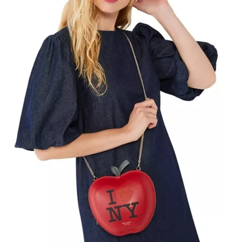 Kate Spade New York x I Love NY Big Apple Crossbody Bag New With Tags